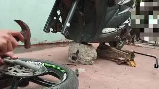 Replaced front wheel bearing