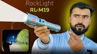 सस्ते में धाँसू टॉर्च 😳|| Rock Light RL-M19 Aluminium Zooming LED Torch Light || Best Torch Light