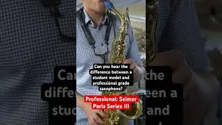 Student vs. Professional Alto Sax
