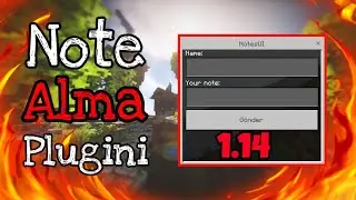 Plugin Tanıtımları #4 | Note Alma Plugini | PocketMine & Altay