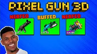 Pixel Gun 3D NERFED Default Machine Gun LOL