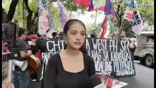 Mga makabayang grupo, nagsagawa ng protesta sa harap ng Embahada ng Tsina