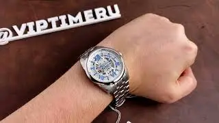 Мужские скелетонизированные механические часы Bulova Sutton 96A187