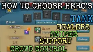 HOW TO CHOOSE BEST HERO'S LINEUP IN COLOSSEUM FULL GUIDE !! LORDS MOBILE !! HINDI
