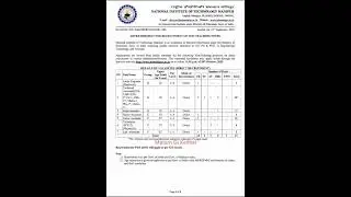 NIT Manipur ✅️ Recruitment of Non-Teaching Post 📌 Closing date :- 20/10/2025