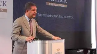 El presidente Leonel Fern&aacute;ndez visita por primera vez las instalaciones de Barrick Pueblo Viejo