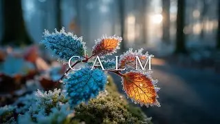 Frosted Leaves & Peaceful Guitar Melody ~ Warm Snowfall for Deep Sleep Ambiance