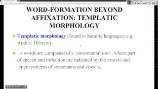 Set 4.2 Word Formation Beyond Affixation