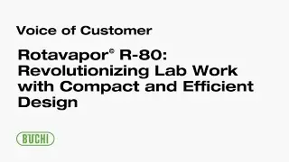 BUCHI's Rotavapor&reg; R-80: Revolutionizing Lab Work with Compact and Efficient Design