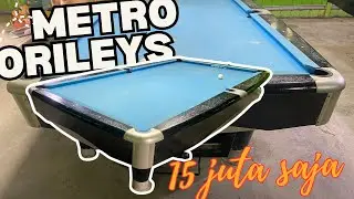 MEJA BILLIARD SECOND IMPORT MERK METRO ORILEYS HARGA 15 JUTA SAJA BOSKUH BARANG GURIH READY 1 UNIT