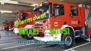[TRĄBY] Wyjazd alarmowy 301[S]21,51* - GBA 2,5/25 i SD 37 z JRG-1 Katowice widziany od środka!