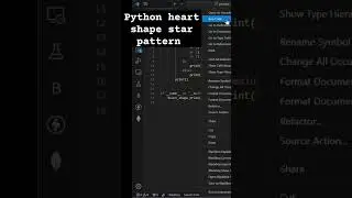 Python Artistry: Designing Beautiful Heart Shaped Patterns #python #pythonprogramming #python3