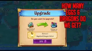 How Many Eggs & Dragons From Levelling Zen Temple? | Merge Dragons