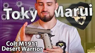 Страйкбольный пистолет Tokyo Marui Colt M1911 Desert Warrior (6.0 мм, Tan, GBB) видео обзор