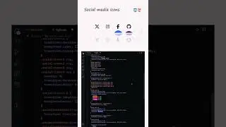 social media icon in html