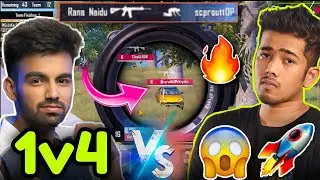 Gill Pure 1v4 Scout Team🔥🚀 Caster Shocked😱🇮🇳