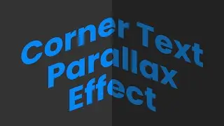 Corner Text Parallax Effects using CSS & Vanilla Javascript | Website Header Effects