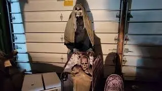 Seasonal Visions Animated Graveyard Reaper with Coffin