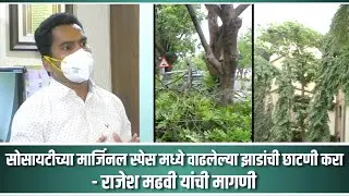 #GaneshNaikAtNMMC : Rajesh Madhvi demands tree-trimming in marginal space to avoid accidents