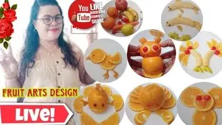 Gina De Guzman is live! Lets try another arts Fruit #art #trending #fruit #viral #satisfying