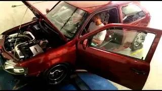 Gol turbo no Dinamometro explodindo motor