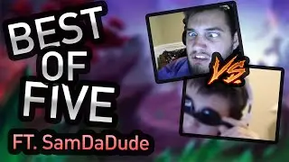 BEST OF 5 WITH SAMDADUDE (HILARIOUS) Grandmasters Ranked Duel 1v1- SMITE