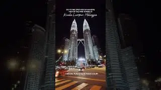 Spot for best view of the Petronas Twin Towers in Kuala Lumpur, Malaysia #shorts