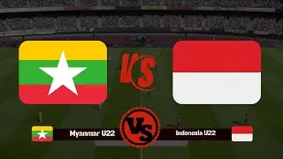 Indonesia vs Myanmar | International Football 2025 Full Match | Simulation Gaming Video