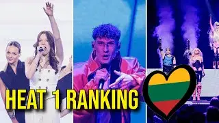 Lithuania Eurovision 2024 : Heat 1 Ranking #eurovision2024 #lithuania #eurovizija