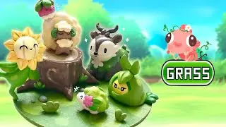 I Made My Own Pok&eacute;mon Sculpture!! Pok&eacute;mon Type Series: Grass