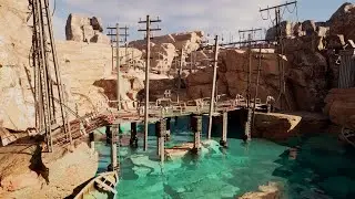 RUSTBORN - Spline based procedural makeshift bridge