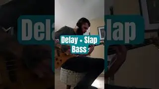 Delay + Slap Bass = ? #shorts #viralmusic #bassline #spectorbass #slapbass #delayeffect