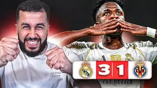 МАСТЕР-КЛАСС ВИНИ ПО ВТОРОМУ ТАЙМУ.. | РЕАЛ МАДРИД 3-1 ВИЛЬЯРРЕАЛ РЕАКЦИЯ!