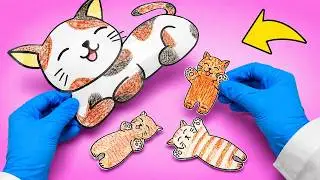 Fun Paper Crafts || From Kitties Rescue to Pirates, Easiest DIY Ideas Ever! 🐾🎭✂️
