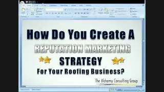 Reputation Marketing for Roofers