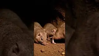 Naked Mole Rats Crawling in Their Colony &ndash; Amazing Underground Life