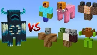 WARDEN vs Mutant Creatures - Minecraft Mob Battle