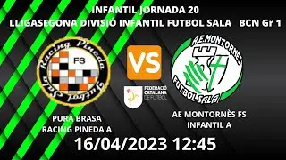 INFANTIL PURA BRASA RACING PINEDA A VS AE MONTORNES FS 15/04/2023 12:45