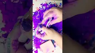 Insane electric purple chalk sandwich 😍💜🔥 #dyedchalk #dyedgymchalk #purple #chalk