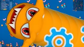 WORMSZONE.IO | GIANT SLITHER SNAKE TOP 01/  Epic Worms Zone Best Gameplay | OMT Gamer