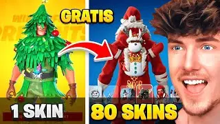 Ich *&Ouml;ffne* Alle 80 Weihnachts Geschenke in der Geschichte von Fortnite