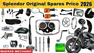 Splendor Spares Price List 2025 | Madras Mechanic | Subscribe 