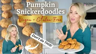 1-Bowl Pumpkin Snickerdoodle Cookies | Vegan & GF