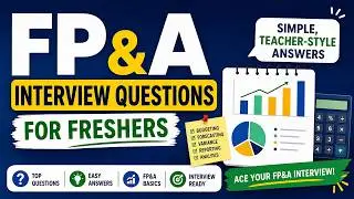 FP&A Interview Questions for Freshers &mdash; Simple, Teacher-Style Answers You Can Use