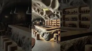 A restaurant inspired by natural elements resembles a cozy cave