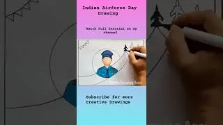 Indian Airforce Day Drawing Easy #shorts #amritadrawingbook #indianairforceday