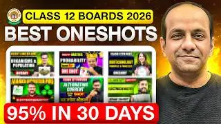 Best One Shot Lectures for Class 12th Boards 2026🔥| Score 95+ in Last 30 Days