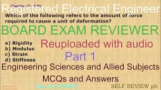 REE Board Exam Reviewer (ESAS Part 1 Reupload) : 50 - Items || Objective type Questions and Answers