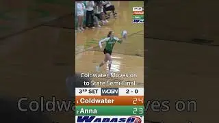 Coldwater Moves on to State Semi-Finals #volleyball #wosn