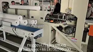 Automatic glue lamination kitchen towel paper making machine production line